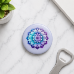 Pembuka Tutup Botol Magnet 58mm Motif Mandala | Bottle Opener Magnet Kulkas Aesthetic Pembuka Tutup Botol Magnet 58mm Motif Mandala | Bottle Opener Magnet Kulkas Aesthetic